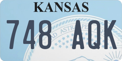KS license plate 748AQK