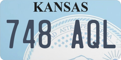 KS license plate 748AQL