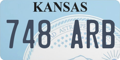 KS license plate 748ARB