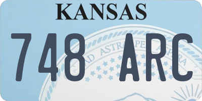 KS license plate 748ARC