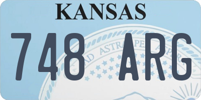 KS license plate 748ARG