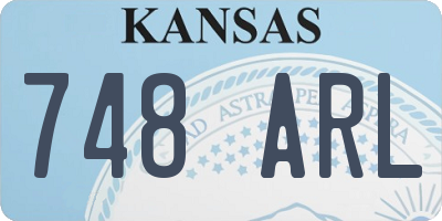 KS license plate 748ARL