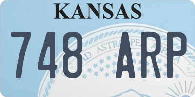 KS license plate 748ARP