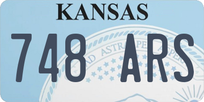 KS license plate 748ARS