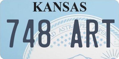 KS license plate 748ART
