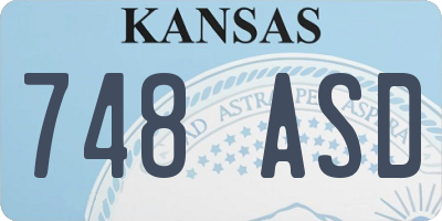 KS license plate 748ASD