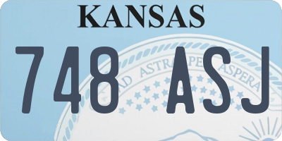 KS license plate 748ASJ