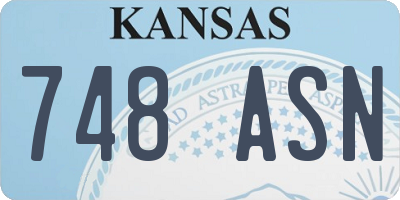 KS license plate 748ASN