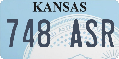 KS license plate 748ASR