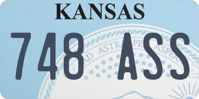 KS license plate 748ASS