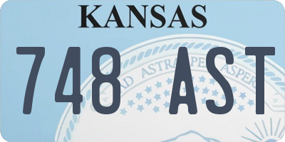 KS license plate 748AST