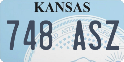 KS license plate 748ASZ