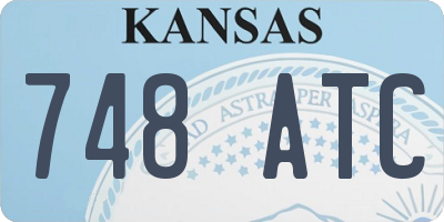 KS license plate 748ATC