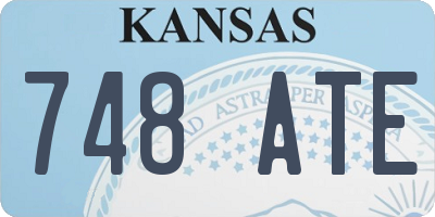 KS license plate 748ATE
