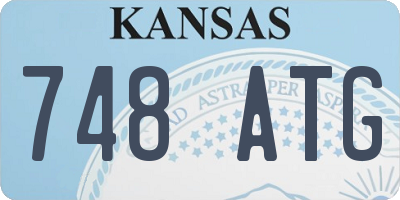 KS license plate 748ATG