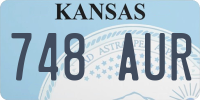 KS license plate 748AUR