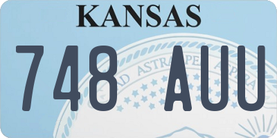 KS license plate 748AUU