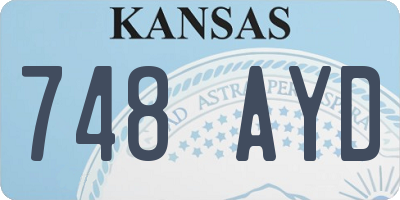 KS license plate 748AYD