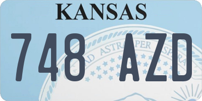 KS license plate 748AZD