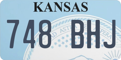 KS license plate 748BHJ