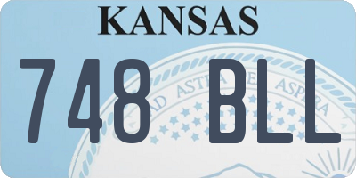 KS license plate 748BLL