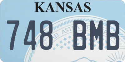 KS license plate 748BMB