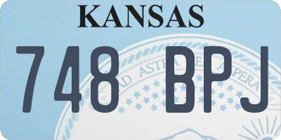 KS license plate 748BPJ