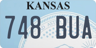 KS license plate 748BUA