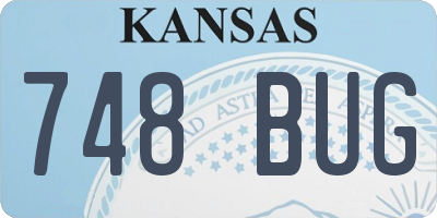 KS license plate 748BUG