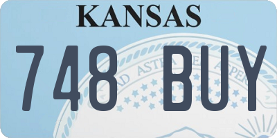 KS license plate 748BUY