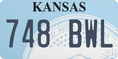 KS license plate 748BWL