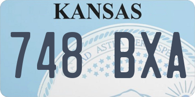 KS license plate 748BXA
