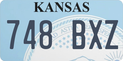 KS license plate 748BXZ