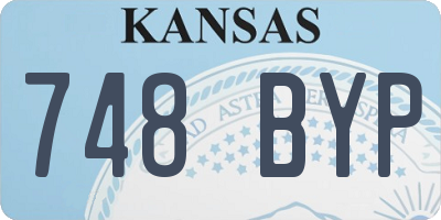 KS license plate 748BYP