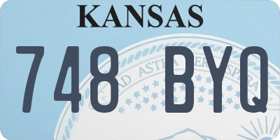 KS license plate 748BYQ