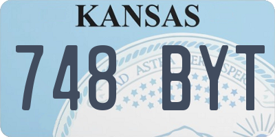 KS license plate 748BYT