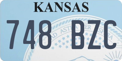 KS license plate 748BZC