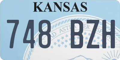 KS license plate 748BZH