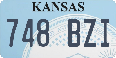 KS license plate 748BZI