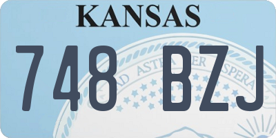 KS license plate 748BZJ