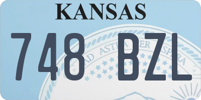KS license plate 748BZL