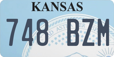 KS license plate 748BZM