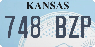 KS license plate 748BZP
