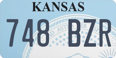 KS license plate 748BZR