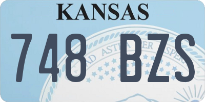KS license plate 748BZS