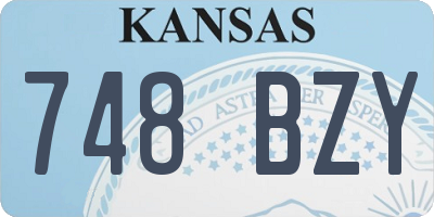 KS license plate 748BZY