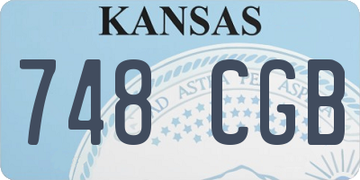 KS license plate 748CGB