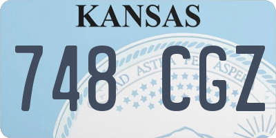 KS license plate 748CGZ