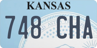 KS license plate 748CHA