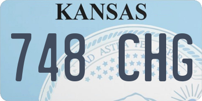 KS license plate 748CHG